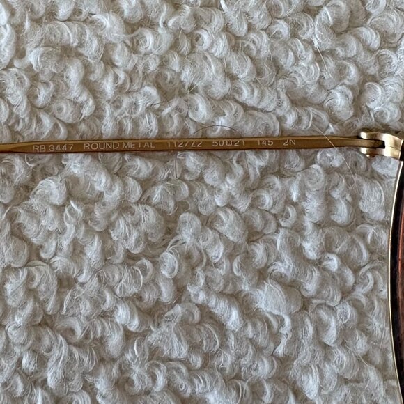 Ray-Ban Round Metal Flash Lenses Matte Gold Brown Mirror Pink main image 9